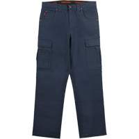 Pantalon de travail WP100, Coton/Spandex, Bleu marin, Taille 0, Entrejambe 30 Cam Industrial