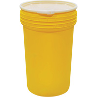 Plastic Lab Pack Nestable Drum with Lever-Lock, 55 US gal., Mobile Cam Industrial