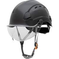 Fibre Metal Safety Helmet, Non-Vented, Ratchet, Black SHJ276 | Cam Industrial