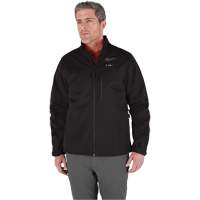 Manteau chauffante M12 ToughShell avec pile, Hommes, Moyen, Noir Cam Industrial