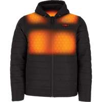M12 Heated Quietshell Jacket with Battery, Men's, Medium, Black Cam Industrial