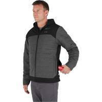 M12 Heated Quietshell Jacket with Battery, Men's, 2X-Large, Grey Cam Industrial