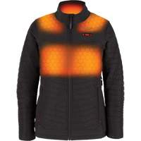 M12 Heated Axis Jacket with Battery, Women's, Small, Black Cam Industrial