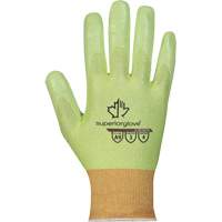 Gants r&eacute;sistant aux coupures haute visibilit&eacute; S18TAXFN, Taille 6, Calibre 18, Rev&ecirc;tement Mousse de nitrile, Enveloppe en TenActiv, ASTM ANSI niveau A9 Cam Industrial