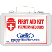 Shield™ First Aid Kit, CSA Type 1 Personal, Personal (1 Worker), Metal Box SHJ844 | Cam Industrial