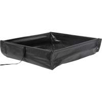 Berme de confinement des d&eacute;versements repliable &agrave; rouler, Capacit&eacute; 60 gal. US, 4' la x 4' lo x 6" h Cam Industrial