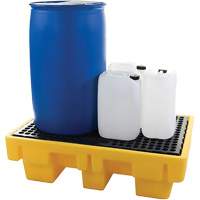 2-Drum Spill Pallet, 61 US gal. Spill Capacity, 51.5" x 36" x 15" Cam Industrial