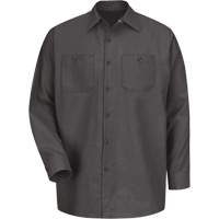 Chemise industrielle de travail &agrave; manches longues, Hommes, Moyen, Charbon Cam Industrial