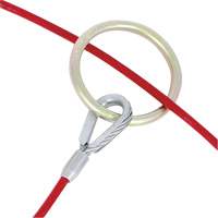AS-21110-4 4' Cable Anchor with O-Ring Ends, Sling, Permanent Use Cam Industrial