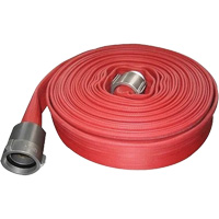 Nitrile Rubber Fire Hose, 50' L, 2-1/2" Dia., 200 Cam Industrial