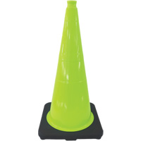 C&ocirc;ne de signalisation de premi&egrave;re qualit&eacute;, 18", Vert lime Cam Industrial