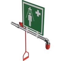 Douche de rinçage, Montage sur canalisation circulaire Cam Industrial