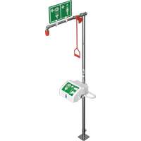 Douche combin&eacute;e avec cuvette ferm&eacute;e en ABS et entr&eacute;e inf&eacute;rieure, Socle Cam Industrial