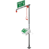 Douche combin&eacute;e avec cuvette ferm&eacute;e en ABS et entr&eacute;e inf&eacute;rieure, Socle Cam Industrial