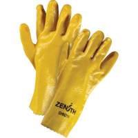 Gants &agrave; fini rugueux et r&eacute;sistants aux produits chimiques, Taille 9, 12" lo, PVC, Doublure en Interlock, 47-mil Cam Industrial
