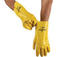 Gants &agrave; fini rugueux et r&eacute;sistants aux produits chimiques, Taille 9, 12" lo, PVC, Doublure en Interlock, 47-mil Cam Industrial