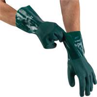 Gants verts &agrave; double enduit, 12" lo, PVC, Doublure en Jersey de coton, 70 mils Cam Industrial