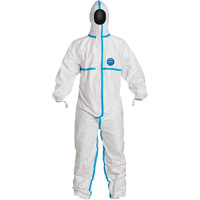 Hooded Coveralls, 7X-Large, White, Tyvek&reg; 600 Cam Industrial