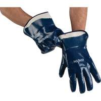 Gants &agrave; poignet de s&eacute;curit&eacute; de poids lourd, 11/2T-Grand, R&ecirc;vetement Nitrile, Enveloppe en Coton Cam Industrial
