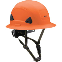 Fibre Metal Climbing Style Helmet with Full Brim, Meets CSA Type 2, Ratchet Suspension, Non-Vented Cam Industrial