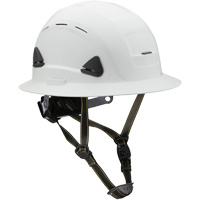 Fibre Metal Climbing Style Helmet with Full Brim, Meets CSA Type 2, Ratchet Suspension, Vented Cam Industrial