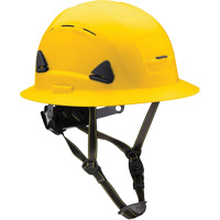Fibre Metal Climbing Style Helmet with Full Brim, Meets CSA Type 2, Ratchet Suspension, Vented Cam Industrial