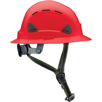 Fibre Metal Climbing Style Helmet with Full Brim, Meets CSA Type 2, Ratchet Suspension, Vented Cam Industrial