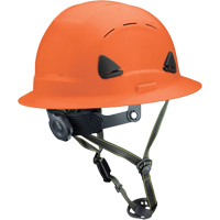 Fibre Metal Climbing Style Helmet with Full Brim, Meets CSA Type 2, Ratchet Suspension, Vented Cam Industrial