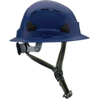 Fibre Metal Climbing Style Helmet with Full Brim, Meets CSA Type 2, Ratchet Suspension, Vented Cam Industrial