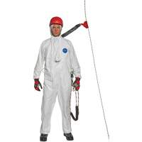 Harness-Compatible Disposable Coverall, Small, White, Tyvek&reg; 500 Cam Industrial