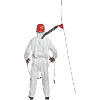 Harness-Compatible Disposable Coverall, Small, White, Tyvek&reg; 500 Cam Industrial
