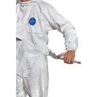 Harness-Compatible Disposable Coverall, Small, White, Tyvek&reg; 500 Cam Industrial