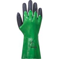 SolvStop Chemical-Resistant Gloves, Size 7, 12" L, PVC Cam Industrial