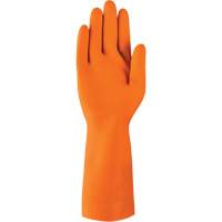 Gants robustes r&eacute;sistants aux produits chimiques AlphaTec 87-208, Taille 7, 12,8" lo, Latex de caoutchouc, Doublure en Coton/Ouat&eacute;e, 29,5 mils Cam Industrial