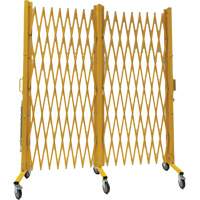 Barri&egrave;re extensible, 84" h x 20' lo, Jaune Cam Industrial