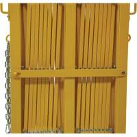 Barri&egrave;re extensible, 84" h x 20' lo, Jaune Cam Industrial