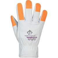 Endura Pro High-Visibility Cut-Resistant Gloves, Size Small, Cowhide Shell, ASTM ANSI Level A6 Cam Industrial