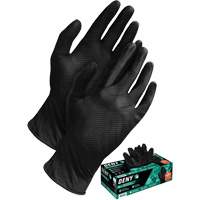 Gants jetables Deny, Petit, Nitrile, 6 mils, Sans poudre, Noir Cam Industrial