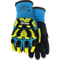 Gants d'hiver antichocs 9393TPR Stealth Black Ops, Petit, Paume en Mousse de latex, Poignet Poignet en tricot Cam Industrial
