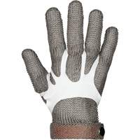 MMG Food Safe Metal Chainmail Gloves, Size 2X-Small, Stainless Steel Shell, ASTM ANSI Level A9 Cam Industrial