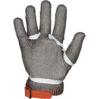 MMG Food Safe Metal Chainmail Gloves, Size 2X-Small, Stainless Steel Shell, ASTM ANSI Level A9 Cam Industrial