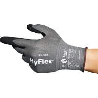Gants industriels ultral&eacute;gers 11-581 HyFlex, Taille 6, Calibre 21, Rev&ecirc;tement Nitrile, Enveloppe en Nylon/PEHP/Tungst&egrave;ne/Spandex, ASTM ANSI niveau A6 Cam Industrial