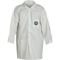 ProShield&reg; 50 Lab Coat, Microporous, White, Small Cam Industrial