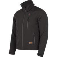 Veste chauffante Softshell, Hommes, Petit, Noir Cam Industrial