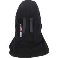 Doublure matelass&eacute;e ignifug&eacute;e Pioneer 765A pour casque de s&eacute;curit&eacute; avec un long cou et embout buccal amovible, Noir/Gris, Coton/FR-Tech/Modacrylique/Nylon Cam Industrial