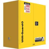 Utili-Guard+ Flammable Safety Cabinet, 30 gal., 1 Door, 43" W x 44" H x 22" D Cam Industrial