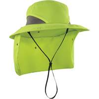 Chill-Its 8934 Ranger Hat with Neck Shade, Small/Medium, Hi-Vis Lime Cam Industrial