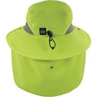 Chill-Its 8934 Ranger Hat with Neck Shade, Small/Medium, Hi-Vis Lime Cam Industrial