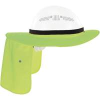 Chill-Its 6661 Universal Hard Hat Brim with Neck Shade, Hi-Vis Lime Cam Industrial