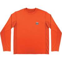 Chill-Its 6689 Cooling Long Sleeve Sun Shirt with UV Protection, Orange, Small Cam Industrial